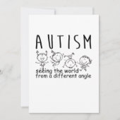 Seeing The World At A Different Angle Autism Save The Date (Vorderseite)
