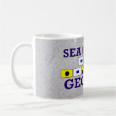 Seeinsel, GA - Sandy-Tasse Kaffeetasse (Links)