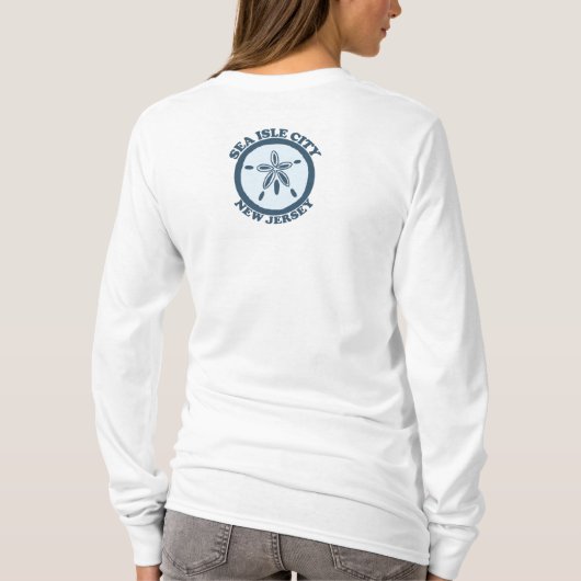 Seeinsel-Stadt T-Shirt (Rückseite)