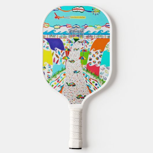 Seeinsel Stadtpromenade Pickleball Paddle (Rückseite)