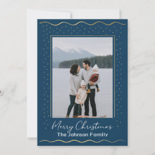 Seeinspirierte Foto-Familien-Weihnachtskarte Feiertagskarte