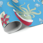 Seejungfisch-Meerjungfrau-Seepferd Geschenkpapier (Rolleneckpunkt)