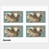 Seejuwel Rechteckiger Aufkleber (Blatt)