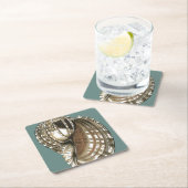 Seejuwel Rechteckiger Pappuntersetzer (Vor Ort)