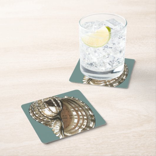 Seejuwel Rechteckiger Pappuntersetzer (Vor Ort)