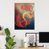Seejuwelen - Meerjungfrau Poster (Heimbüro)