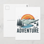 Seek Adventure - Nature Adventure Postkarte (Vorne/Hinten)