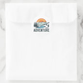 Seek Adventure - Nature Adventure Runder Aufkleber (Tasche)