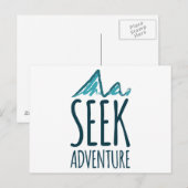 Seek Adventure Postkarte (Vorne/Hinten)
