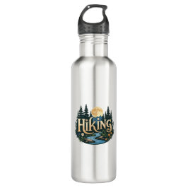 Seek Adventure Vacation Camping Wandern Liebe Edelstahlflasche