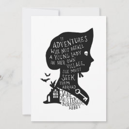 Seek Adventures Northanger Abbey Quote Einladung