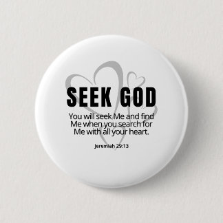 Seek God Jeremiah 29:13 SpeakChrist Inspiration Button