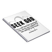 Seek God Jeremiah 29:13 SpeakChrist Inspiration Notizblock (Rechte Seite)