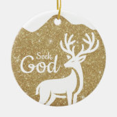 Seek God Religious Holiday  ⛪️ 🎄 Keramik Ornament (Vorne)