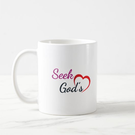 Seek God's Heart  Kaffeetasse (Links)