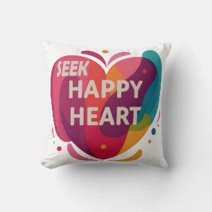 Seek Happy Heart Kissen