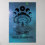 Seek Harmony Yoga Frog Poster (Vorne)
