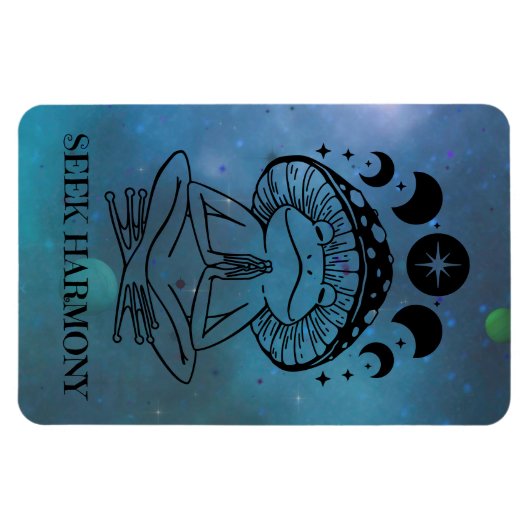 Seek Harmony Zen Frog Magnet (Horizontal)