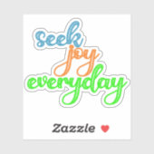 Seek Joy Everyday Aufkleber (Blatt)