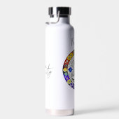 Seek Serenity Meditation Spirituell Personalisiert Trinkflasche (Rechts)
