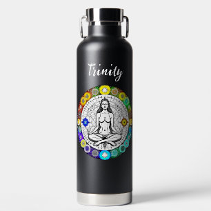 Seek Serenity Meditation Spirituell Personalisiert Trinkflasche