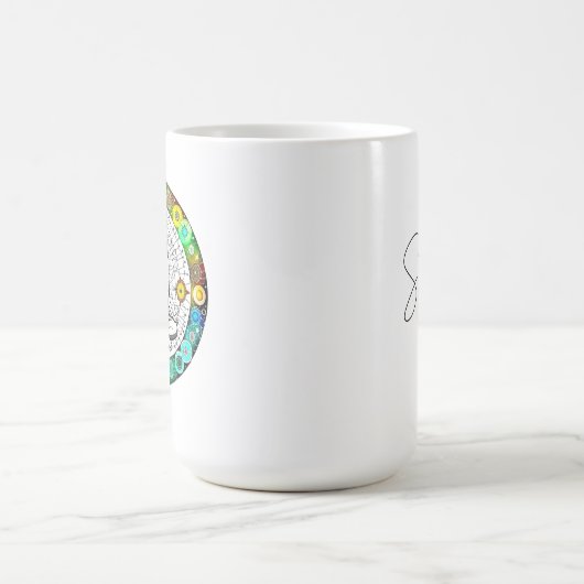 Seek Serenity Meditation Yoga Spiritual Kaffeetasse (Mittel)
