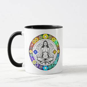 Seek Serenity Meditation Yoga Spiritual Tasse