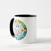 Seek Serenity Meditation Yoga Spiritual Tasse (Vorderseite Links)