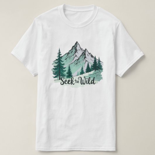 Seek the Wild" Vintage T-Shirt | (Design vorne)