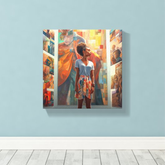 SEEK UND SIE WERDEN FINDEN LEINWANDDRUCK (Insitu (Holzboden))