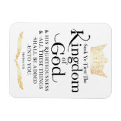 Seek Ye Erstes das Königreich Gottes Magnet (Horizontal)