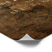 Seek Ye First the Kingdom-Scripture: Matthew 6:33 Poster (Ecke)