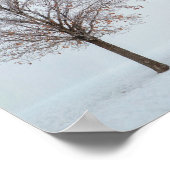 Seek Ye First The Kingdom Winter Tree Landschaft Poster (Ecke)