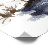 Seekabinen Winter Long Pond Belgrad Maine Poster (Ecke)