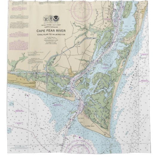 Seekarte 11537 duschvorhang (Vorderseite)