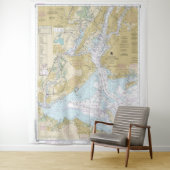 Seekarte 12327 im Hafen von New York Wandteppich (Beispiel)