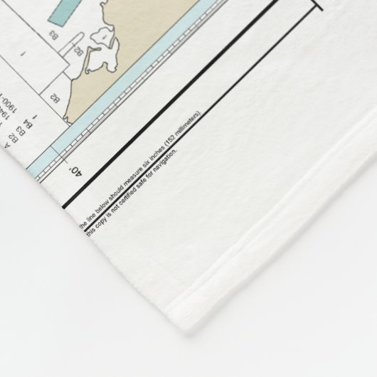 Seekarte 13246 über die Kabeljaubucht Fleecedecke (Ecke)