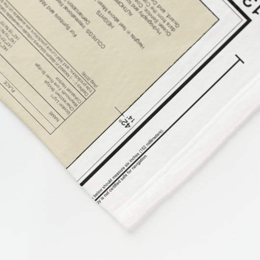 Seekarte 13270 im Hafen von Boston Fleecedecke (Ecke)