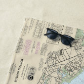 Seekarte 13270 im Hafen von Boston Strandtuch (Beispiel)