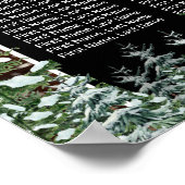 Seekarte 16 Tische für den Schwarzwaldwald Poster (Ecke)