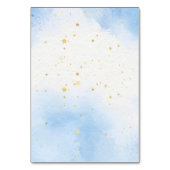 Seekarte Beary Boho Rainbow Blue Ballon Tischnummer (Rückseite)