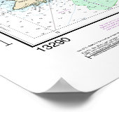 Seekarte Casco Bay 13290 Poster (Ecke)