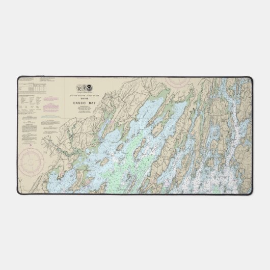 Seekarte Casco Bay 13290 Schreibtischunterlage (Vorderseite)
