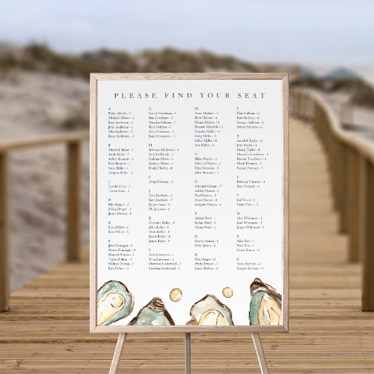 Seekarte der Alpenoyster Poster