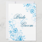 Seekarte der Blue Star Blume Einladung (Vorderseite)