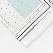 Seekarte der Bucht von Pensacola 11383 Fleecedecke (Ecke)