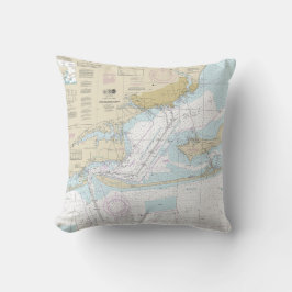 Seekarte der Bucht von Pensacola 11383 Kissen