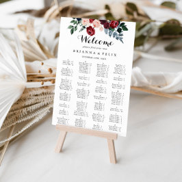 Seekarte der burgundy Navy Poster