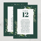 Seekarte der grünen grünen Tischnummer (Vorne/Hinten)