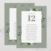 Seekarte der grünen Tischnummer (Vorne/Hinten)